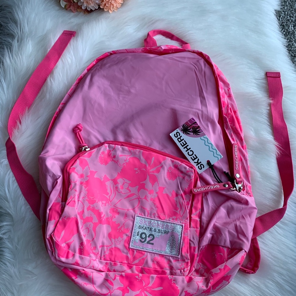 NWT! Skechers Pink Skate and Surf 95 Backpack